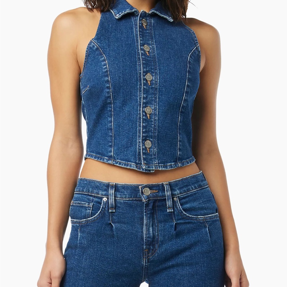 NWT Hudson Denim Halter Vest ✨